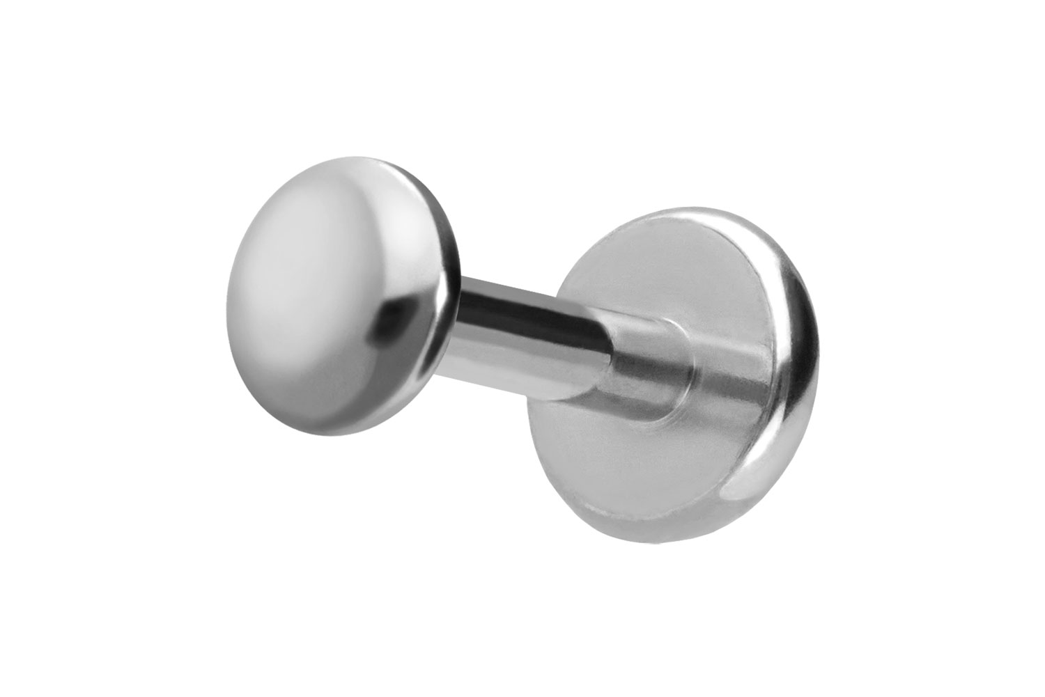 Titan Labret Piercing mit Push Fit DISC